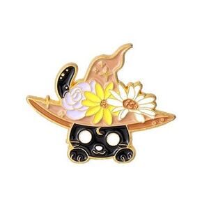 Harry Potter Gryffindors Hufflepuff Flower Cats Enamel Pins 382-1